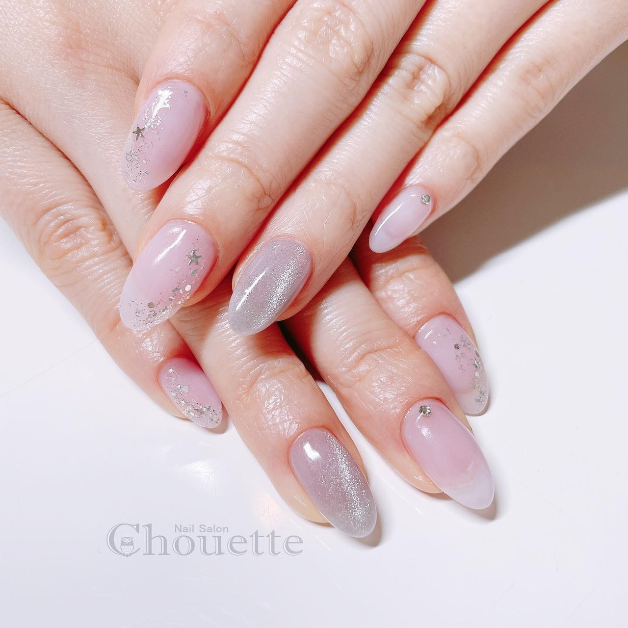 冬 オールシーズン オフィス ブライダル ハンド Yuko Nail Chouetteのネイルデザイン No ネイルブック