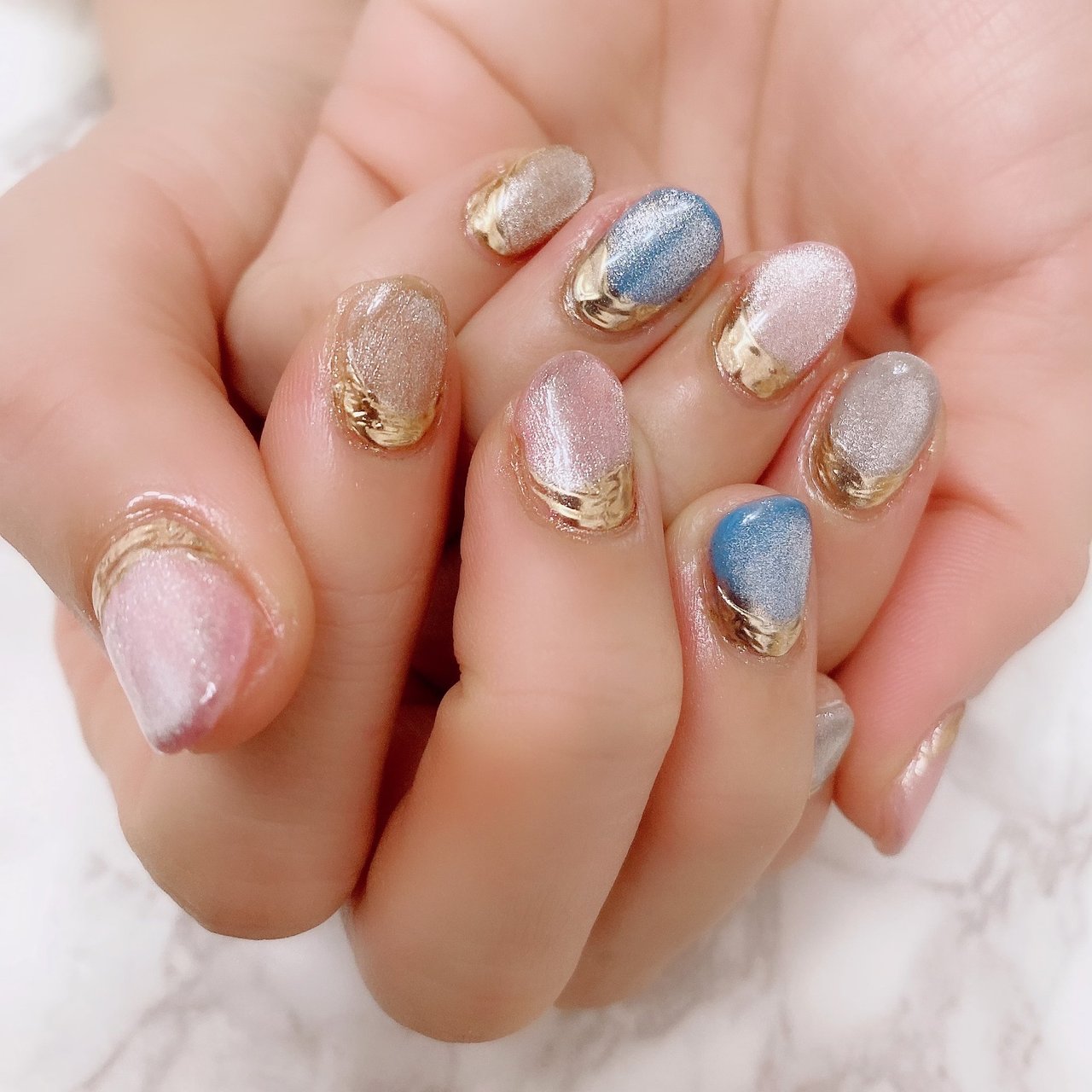 冬 オールシーズン ハンド シンプル マグネット Nananyのネイルデザイン No ネイルブック