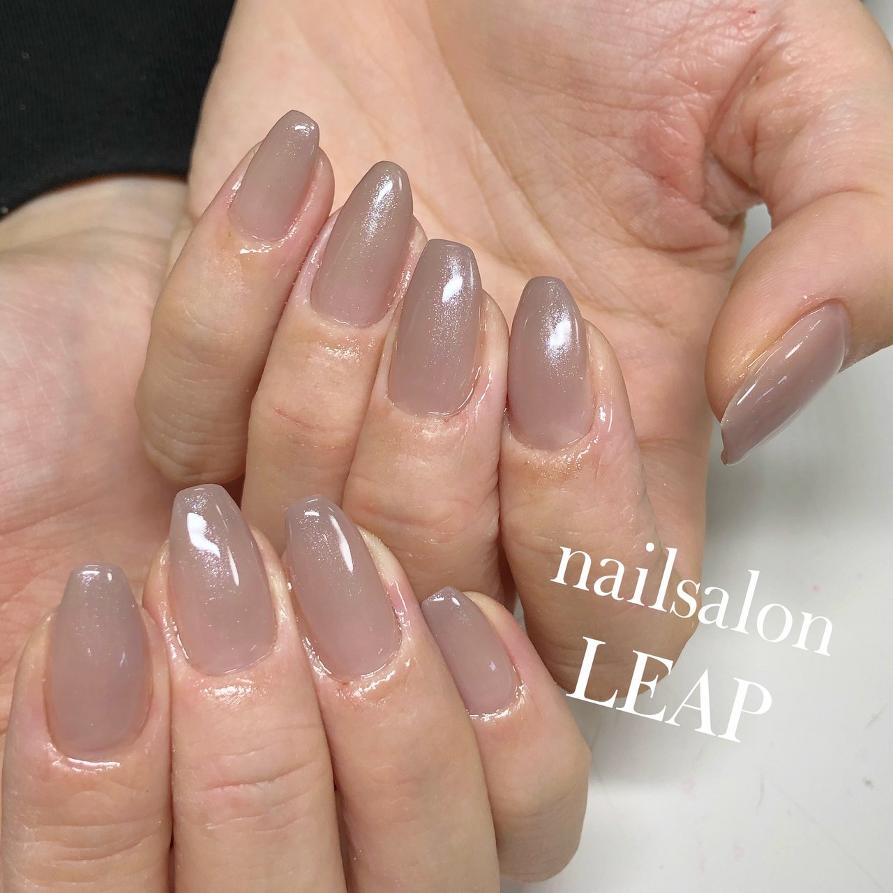 オールシーズン オフィス グレージュ グレー Nailsalon Leapのネイルデザイン No ネイルブック