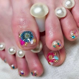 フット フェザー ネイティブのネイルデザイン ネイルブック