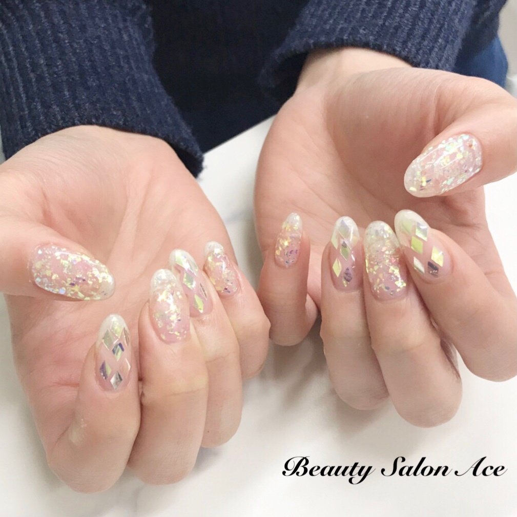 オールシーズン ブライダル パーティー デート ハンド Nb1947f25c5a58のネイルデザイン No ネイルブック