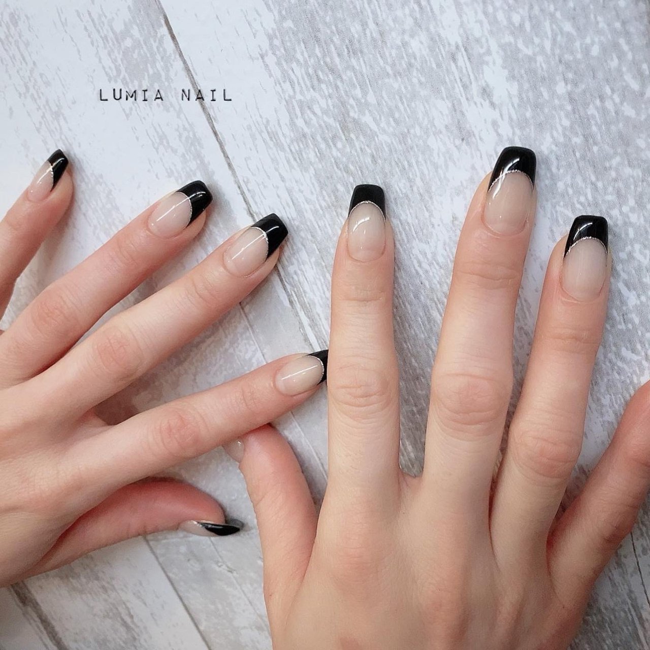 冬 オールシーズン ハンド シンプル フレンチ Lumia Nailのネイルデザイン No ネイルブック