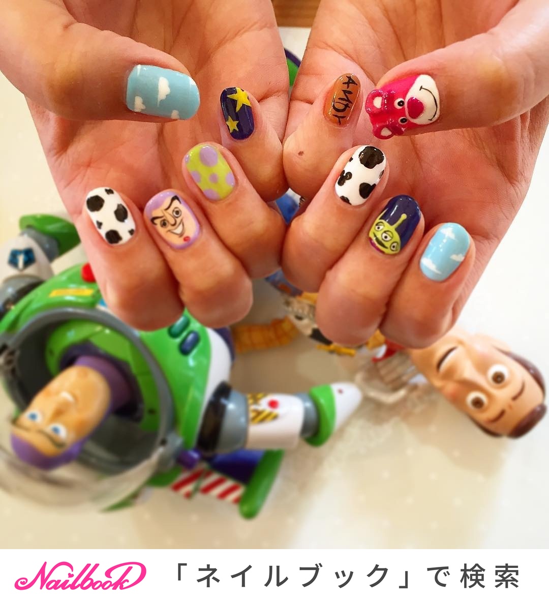 オールシーズン ハンド 痛ネイル キャラクター カラフル Eric Nailsのネイルデザイン No ネイルブック