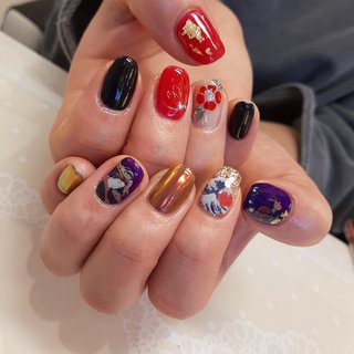 浮世絵ネイルのネイルデザイン ネイルブック