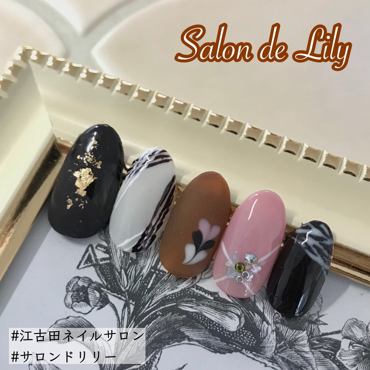 バレンタイン スイーツ ベージュ ピンク ブラウン Salondelilyのネイルデザイン No 6001839 ネイルブック