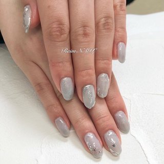 クロウメタリックシールプランツのネイルデザイン｜ネイルブック