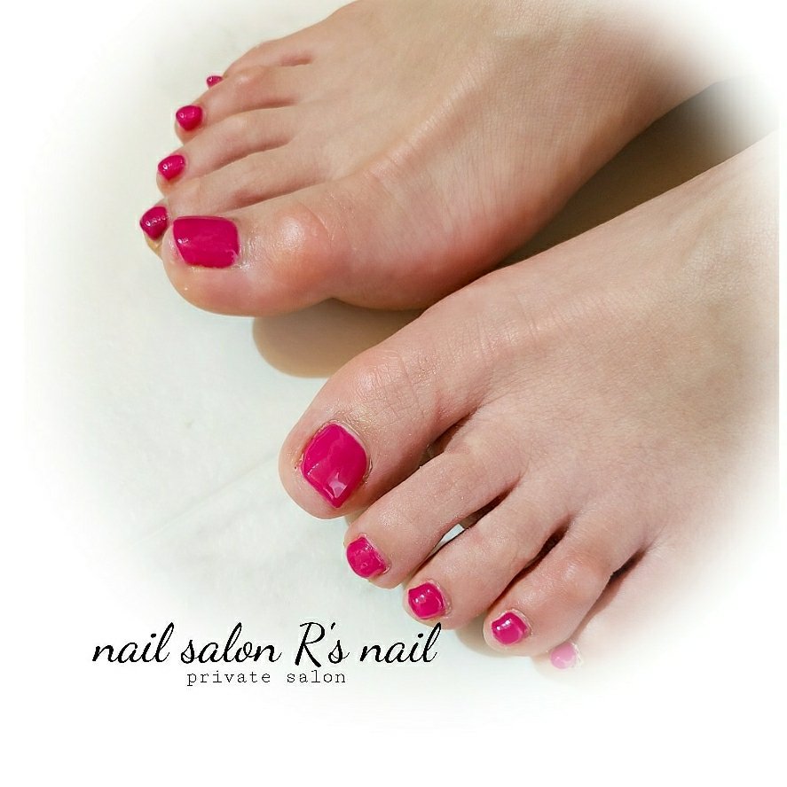 冬 オールシーズン フット シンプル ワンカラー R3nailのネイルデザイン No ネイルブック