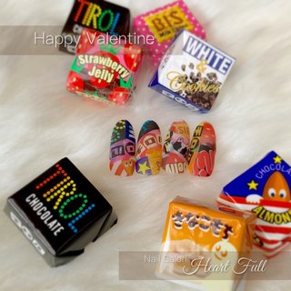 チロルチョコネイルのネイルデザイン ネイルブック