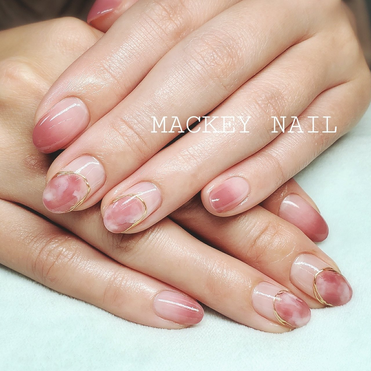 冬 オールシーズン オフィス 女子会 ハンド Mackey Nailのネイルデザイン No ネイルブック