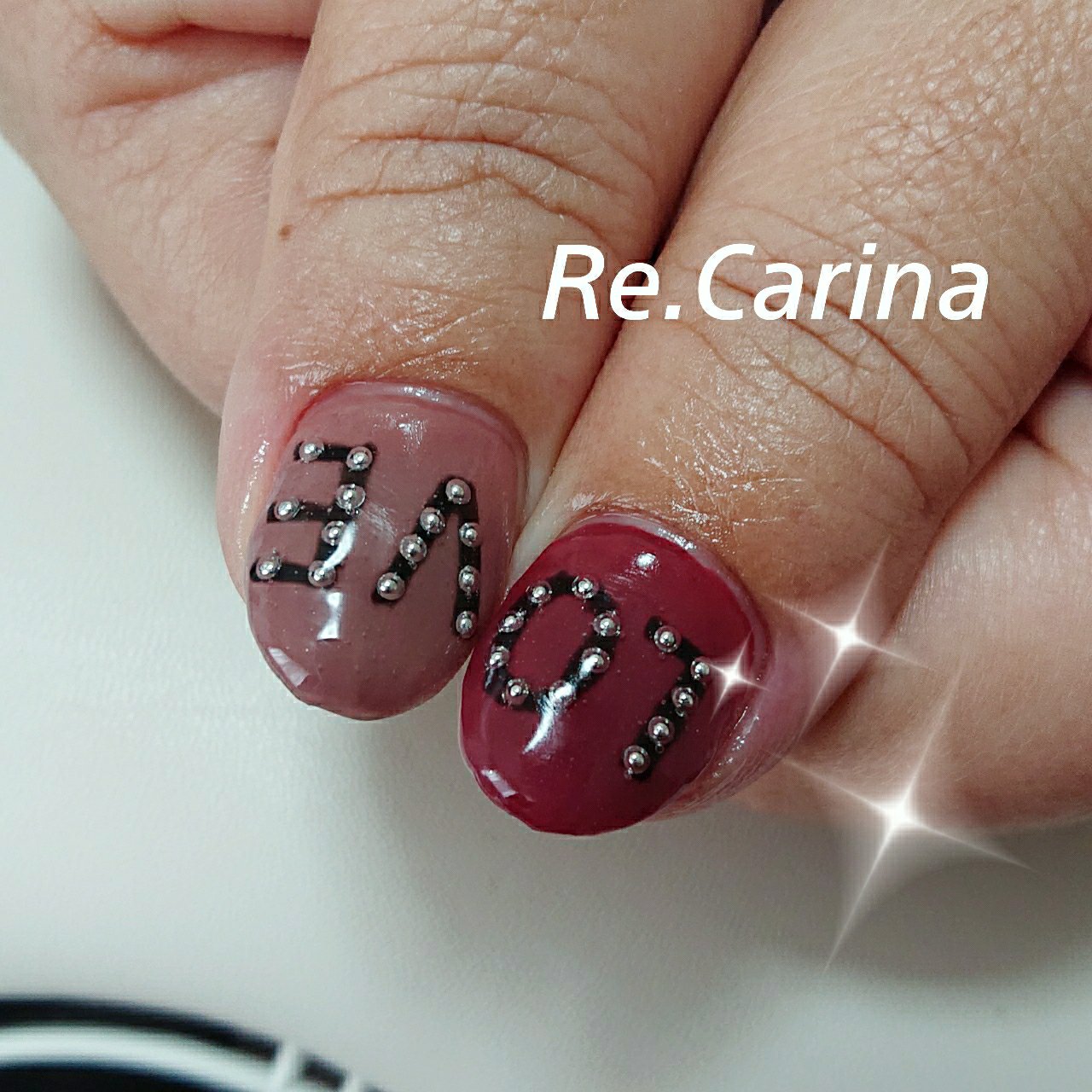 オールシーズン バレンタイン オフィス ハンド ホログラム Re Carina Mayuのネイルデザイン No ネイルブック