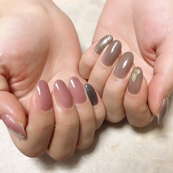 オールシーズン ハンド シンプル ロング ジェル Yukari Neru Nail のネイルデザイン No ネイルブック