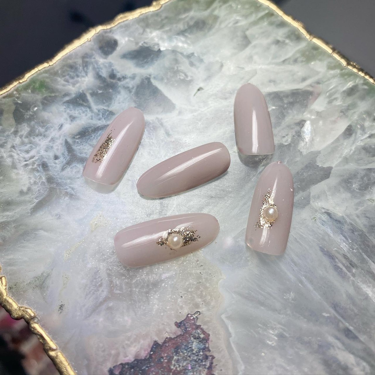 オールシーズン オフィス デート ベージュ ピンク マヤのネイルデザイン No ネイルブック