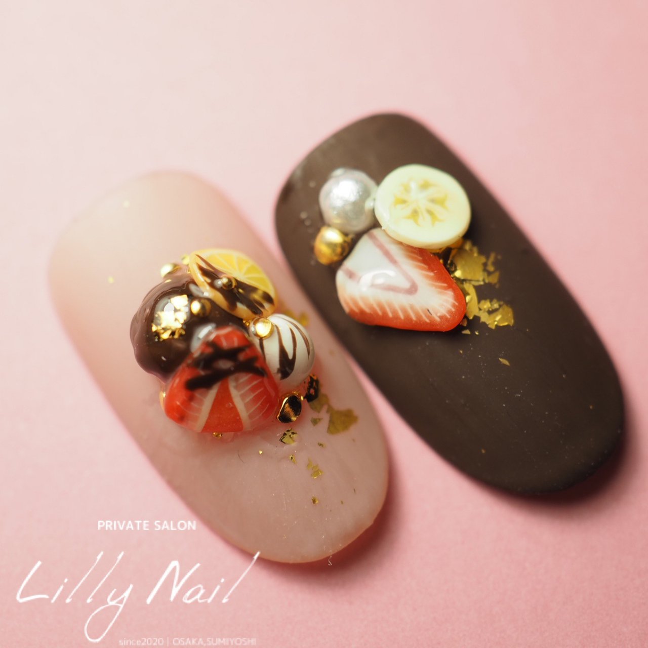 冬 バレンタイン デート 女子会 トロピカル 大阪市住吉区フィルイン専門ネイルサロン Lillynail リリーネイル にしもりさきのネイル デザイン No ネイルブック