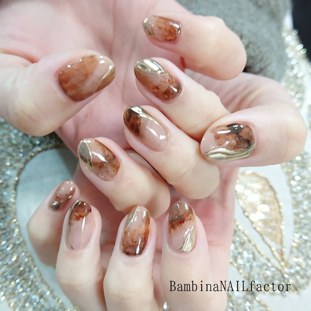 ニュアンス マーブル Bambinanailfactorkiyokoのネイルデザイン No ネイルブック