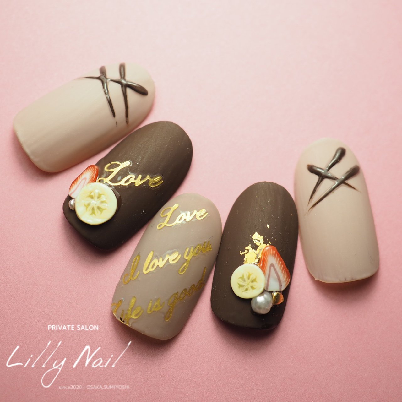 冬 バレンタイン デート 女子会 ハンド 大阪市住吉区フィルイン専門ネイルサロン Lillynail リリーネイル にしもりさきのネイル デザイン No ネイルブック