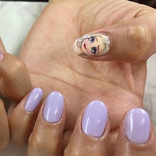 人気順 シンプル アナと雪の女王2のネイルデザイン ネイルブック