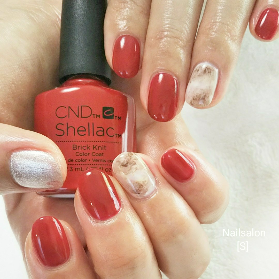 オールシーズン バレンタイン オフィス ハンド シンプル Shellacnailsenmonten Sのネイルデザイン No ネイルブック