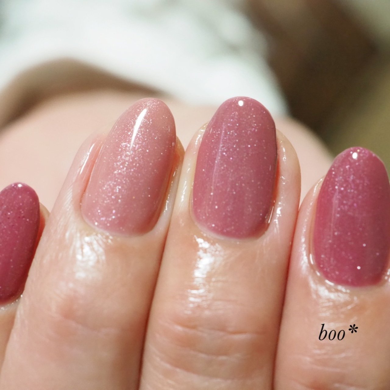 オールシーズン バレンタイン ハンド ワンカラー ミディアム Nail Boo のネイルデザイン No ネイルブック