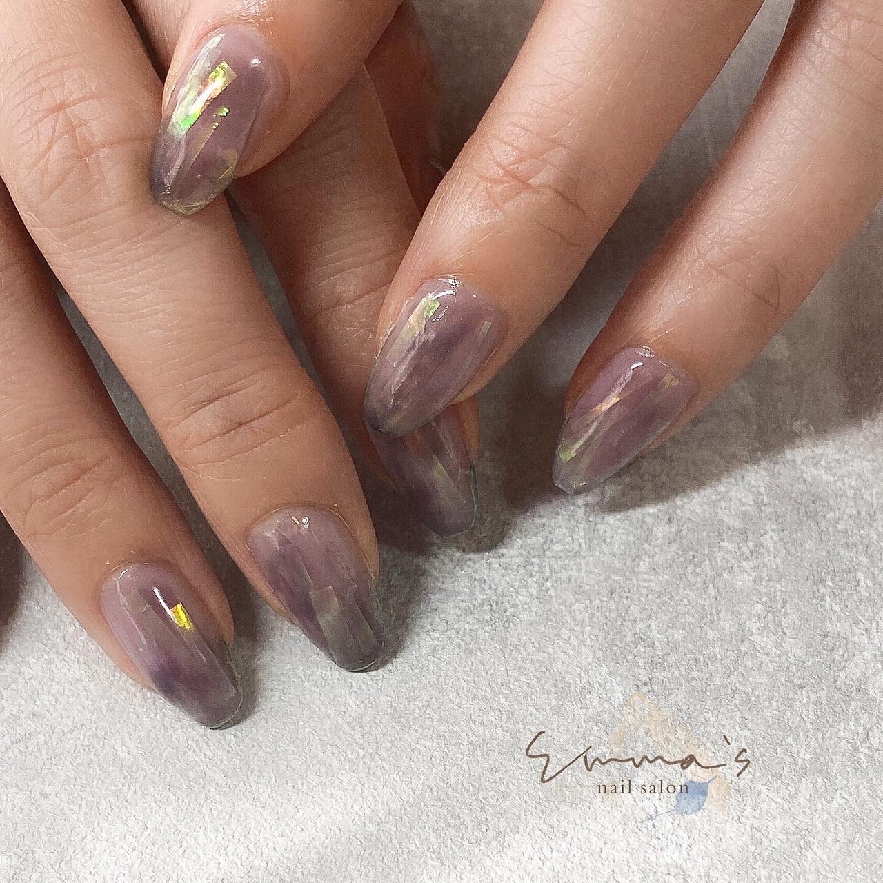 秋 冬 シンプル ニュアンス ホイル Emma S Nail エマズネイル のネイルデザイン No ネイルブック