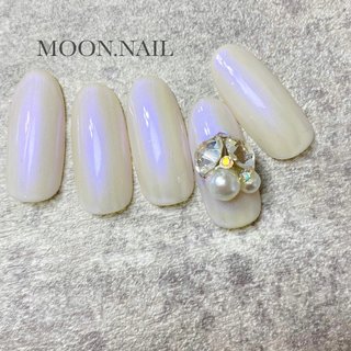 人気順 ホワイトパールネイルのネイルデザイン ネイルブック