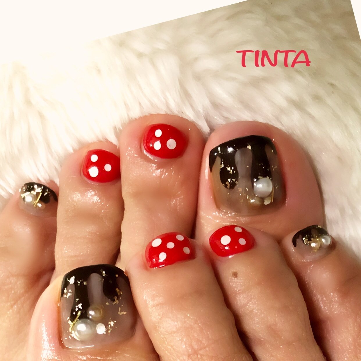 冬 バレンタイン デート 女子会 フット Nail Tinta14のネイルデザイン No ネイルブック