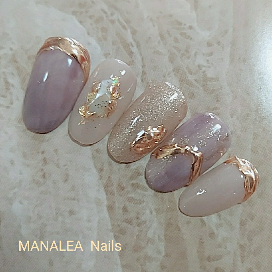 春 秋 冬 オフィス シンプル Manalea Nailsのネイルデザイン No ネイルブック