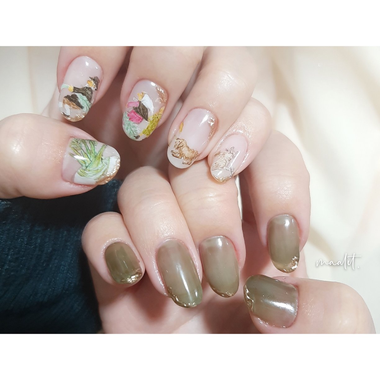 オールシーズン デート 女子会 ハンド ホワイト 𝙼𝚊𝚊𝚕𝚒𝚝 𝙽𝚊𝚝𝚜𝚞𝚖𝚒のネイル デザイン No ネイルブック