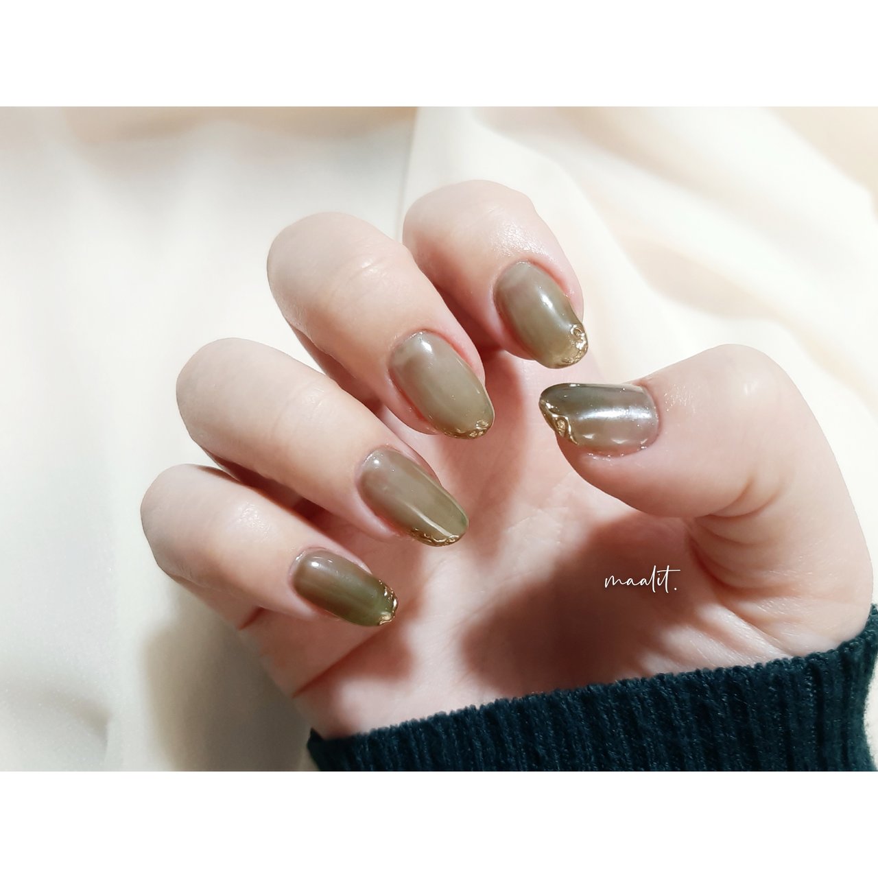 秋 冬 オールシーズン ハンド シンプル 𝙼𝚊𝚊𝚕𝚒𝚝 𝙽𝚊𝚝𝚜𝚞𝚖𝚒のネイルデザイン No ネイルブック