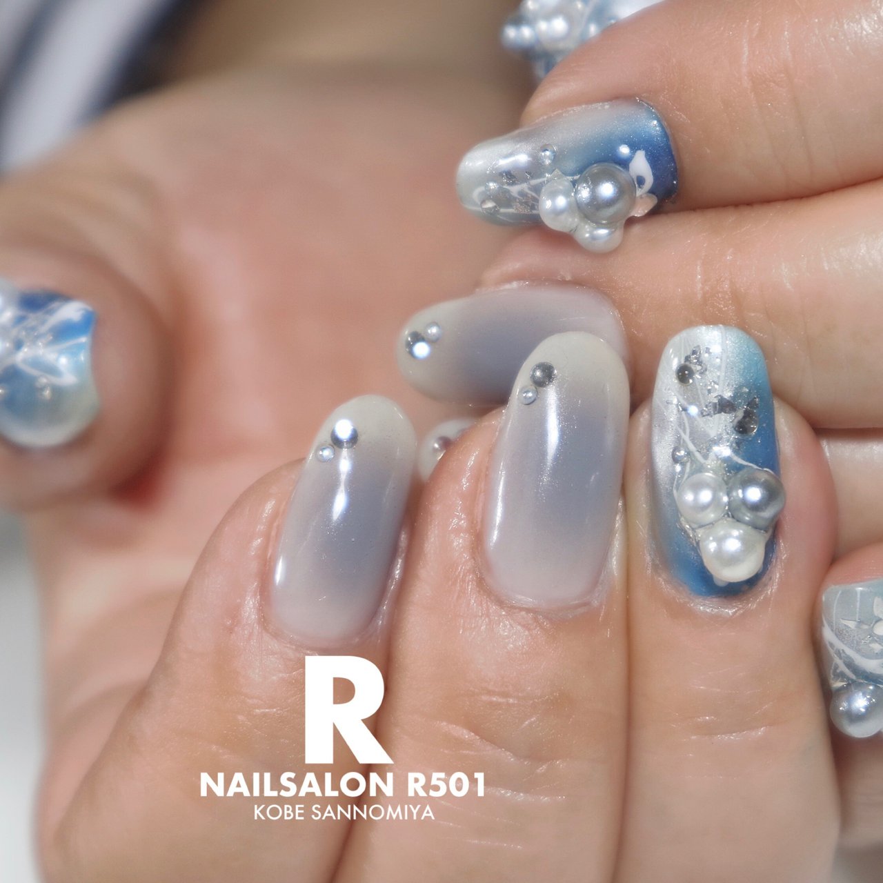 冬 オールシーズン ハンド チーク ミディアム Reikoのネイルデザイン No ネイルブック