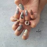 冬 派手ネイルのネイルデザイン ネイルブック