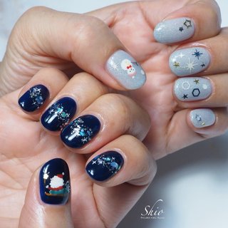 冬 雪だるまのネイルデザイン ネイルブック