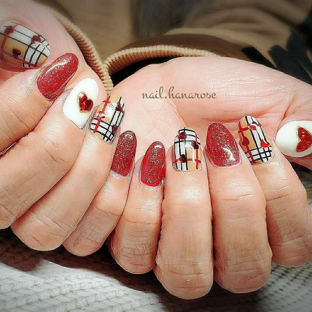 オールシーズン バレンタイン デート 女子会 ハンド Nail Hanaroseのネイルデザイン No ネイルブック