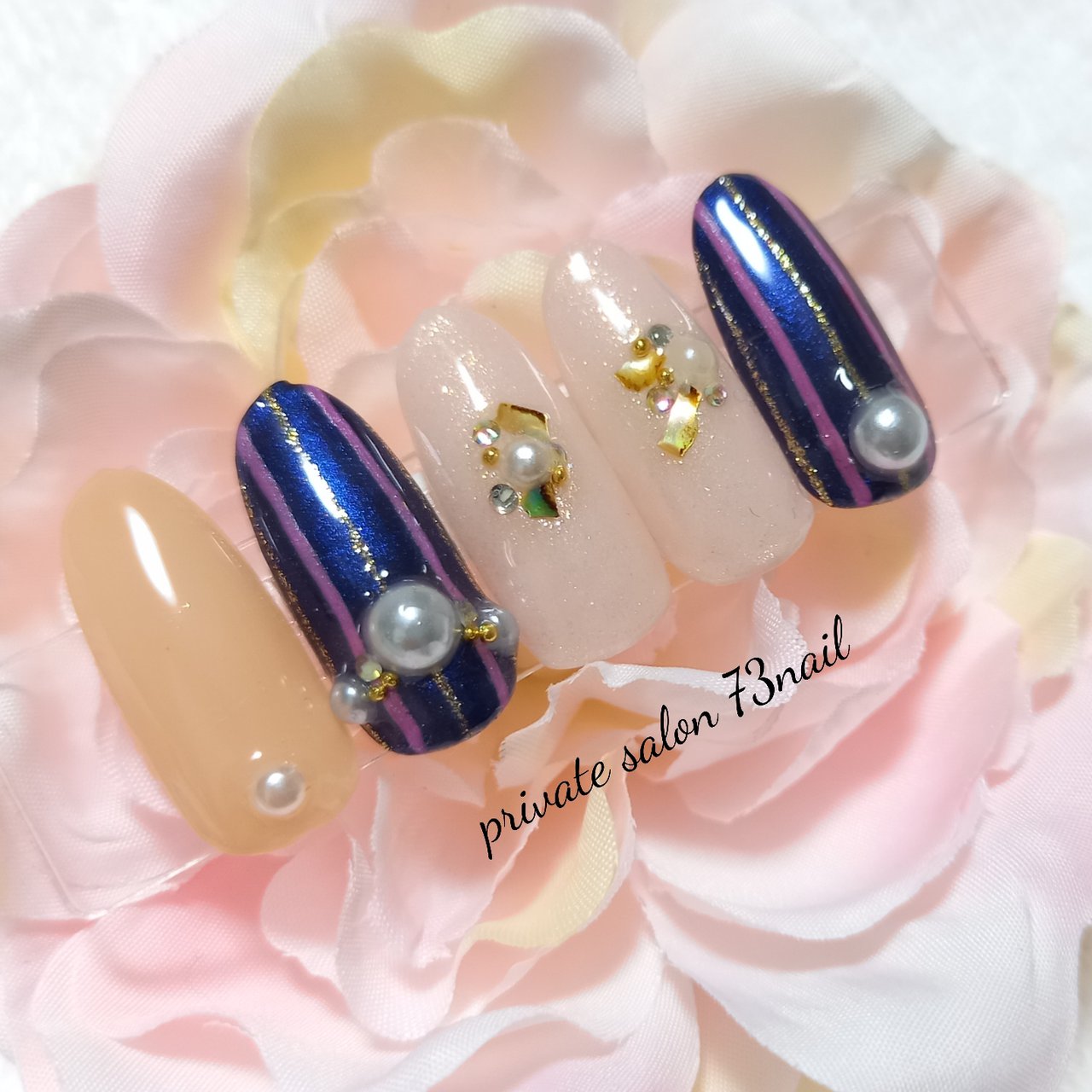 春 夏 オールシーズン 女子会 シンプル 73nailのネイルデザイン No ネイルブック
