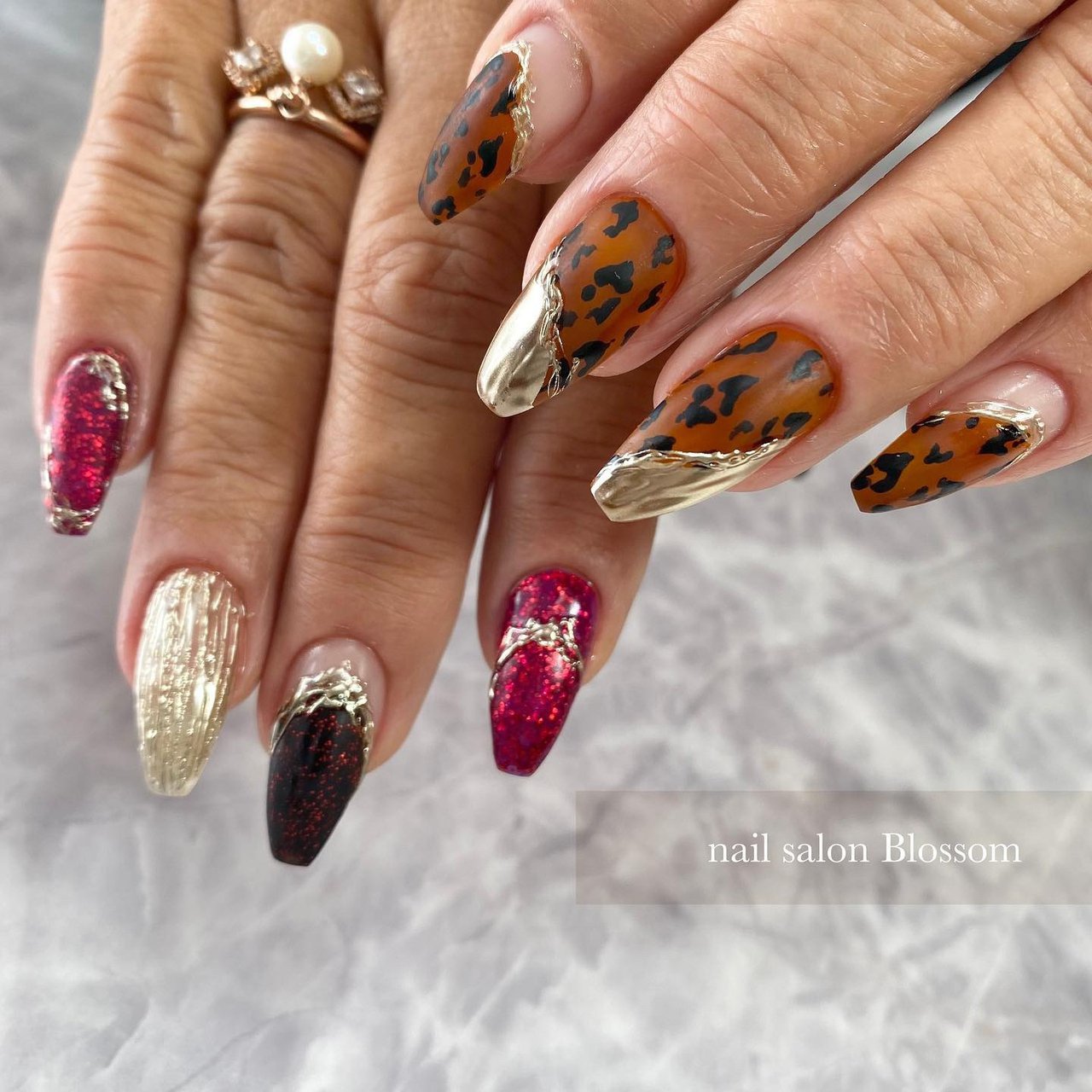 冬 オールシーズン パーティー 女子会 ハンド Blossomのネイルデザイン No ネイルブック