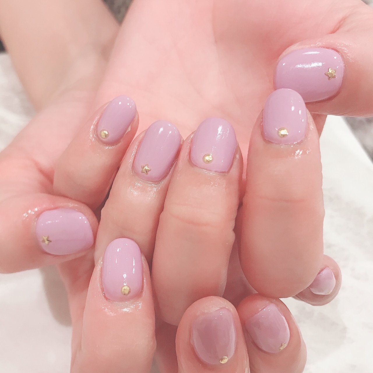 ピンク パープル ゴールド ジェル お客様 L Vevi エル ヴェヴィのネイルデザイン No ネイルブック
