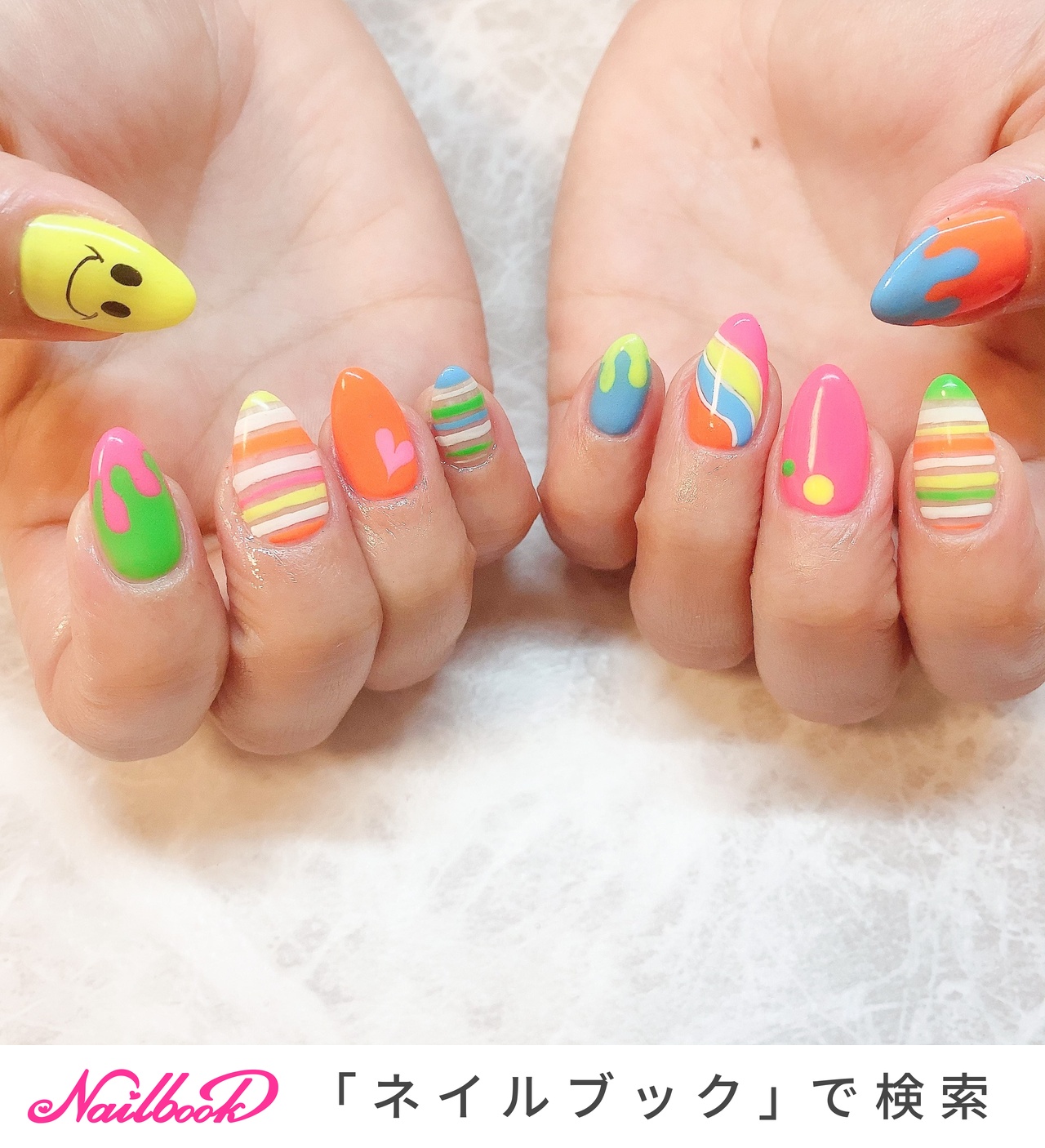 ポップネイルのネイルデザイン ネイルブック