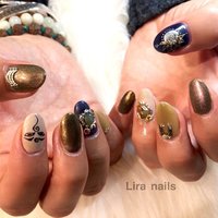 太陽と月のネイルデザイン ネイルブック