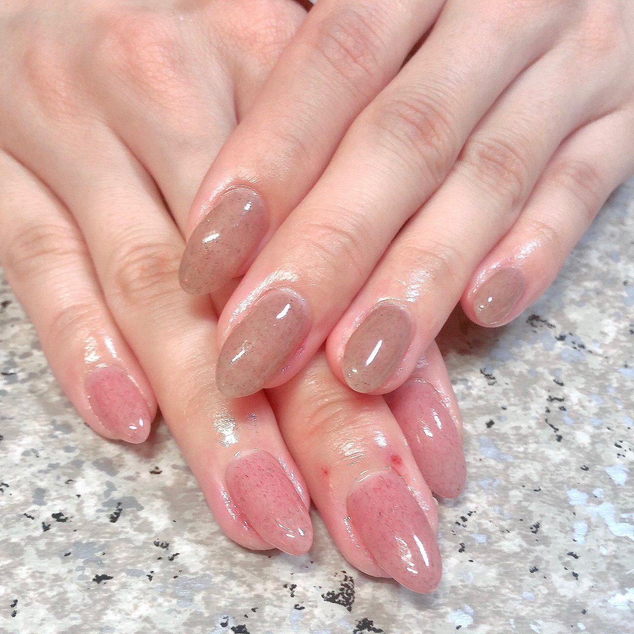 ピンク ブラウン Crystal R Nail Salon のネイルデザイン No ネイルブック