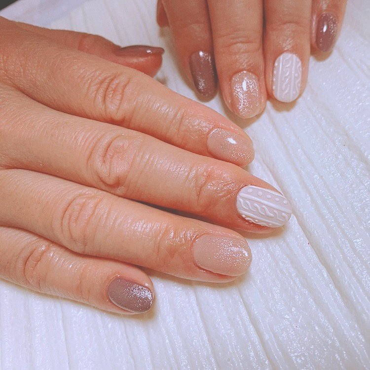 冬 オールシーズン バレンタイン オフィス ハンド Miyunailのネイルデザイン No ネイルブック