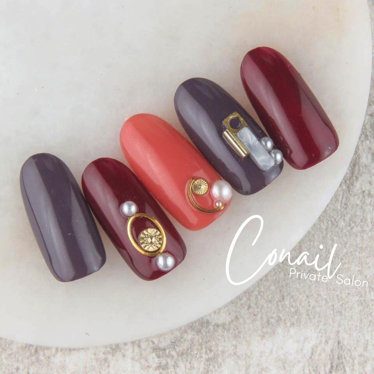 秋 冬 バレンタイン 女子会 ハンド 本堂のネイルデザイン No ネイルブック