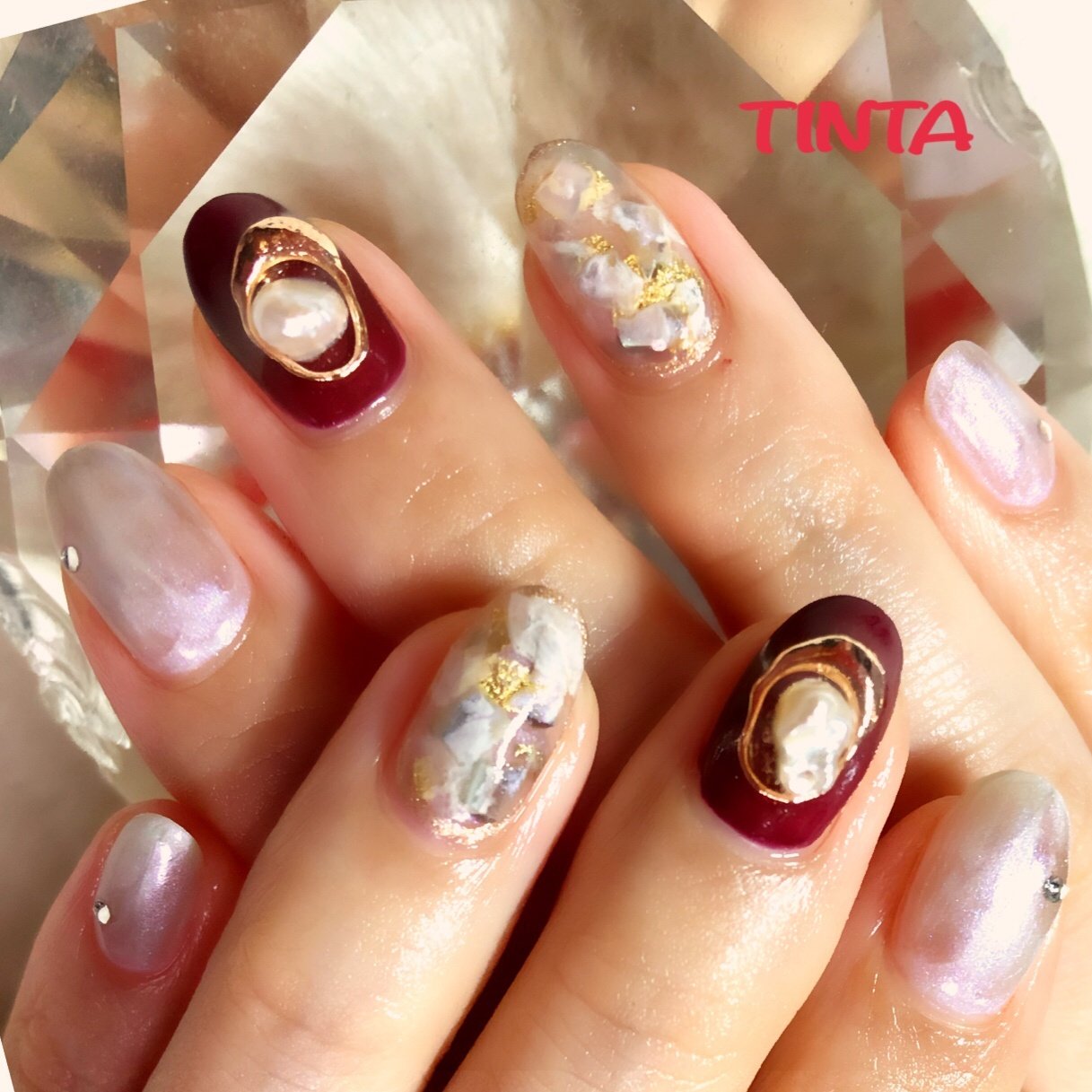 冬 オフィス デート 女子会 ハンド Nail Tinta14のネイルデザイン No ネイルブック