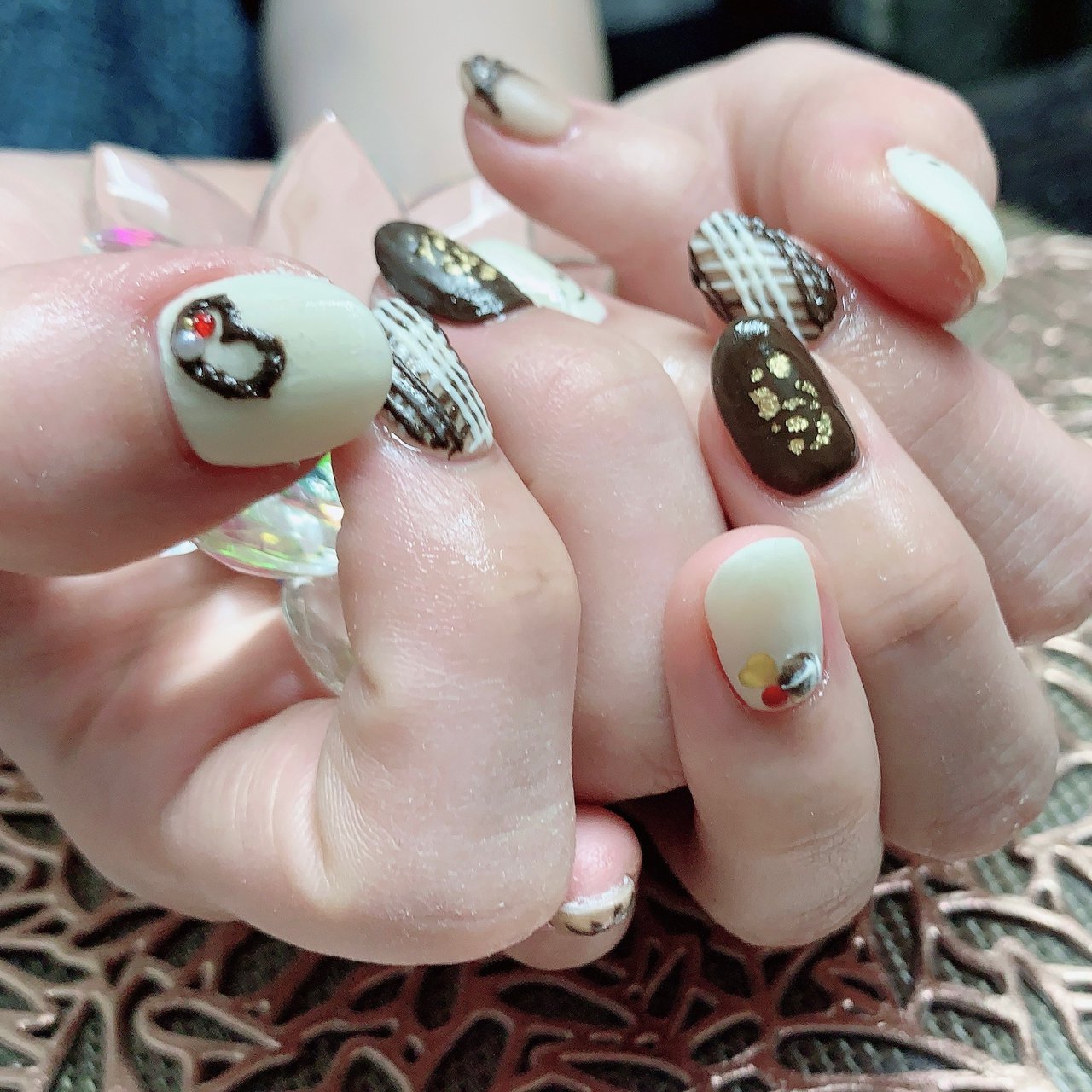 バレンタイン ハンド 3d スイーツ マット Nail Salon Lotus ゆかのネイルデザイン No ネイルブック