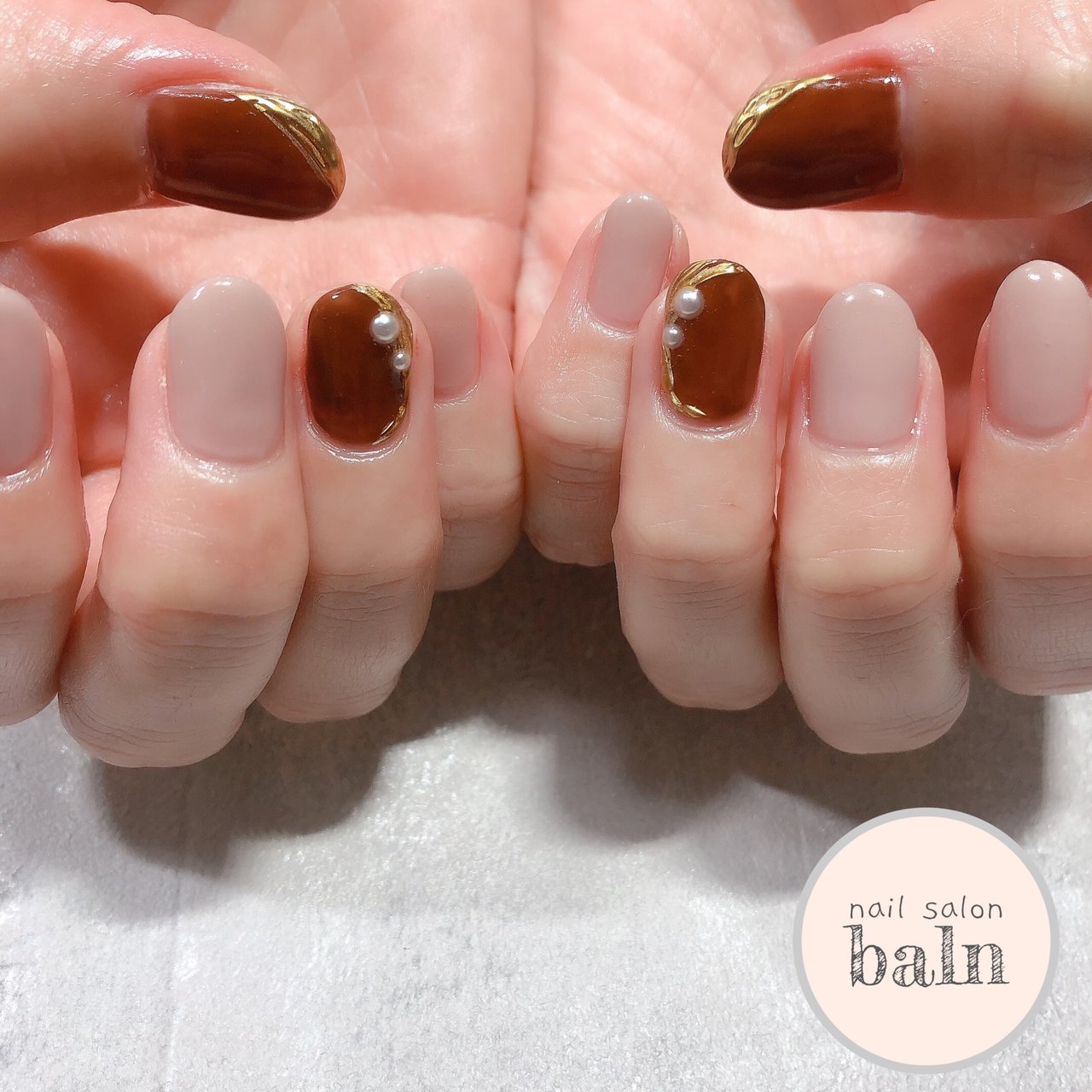 秋 冬 オフィス デート ハンド Nail Salon Balnのネイルデザイン No ネイルブック