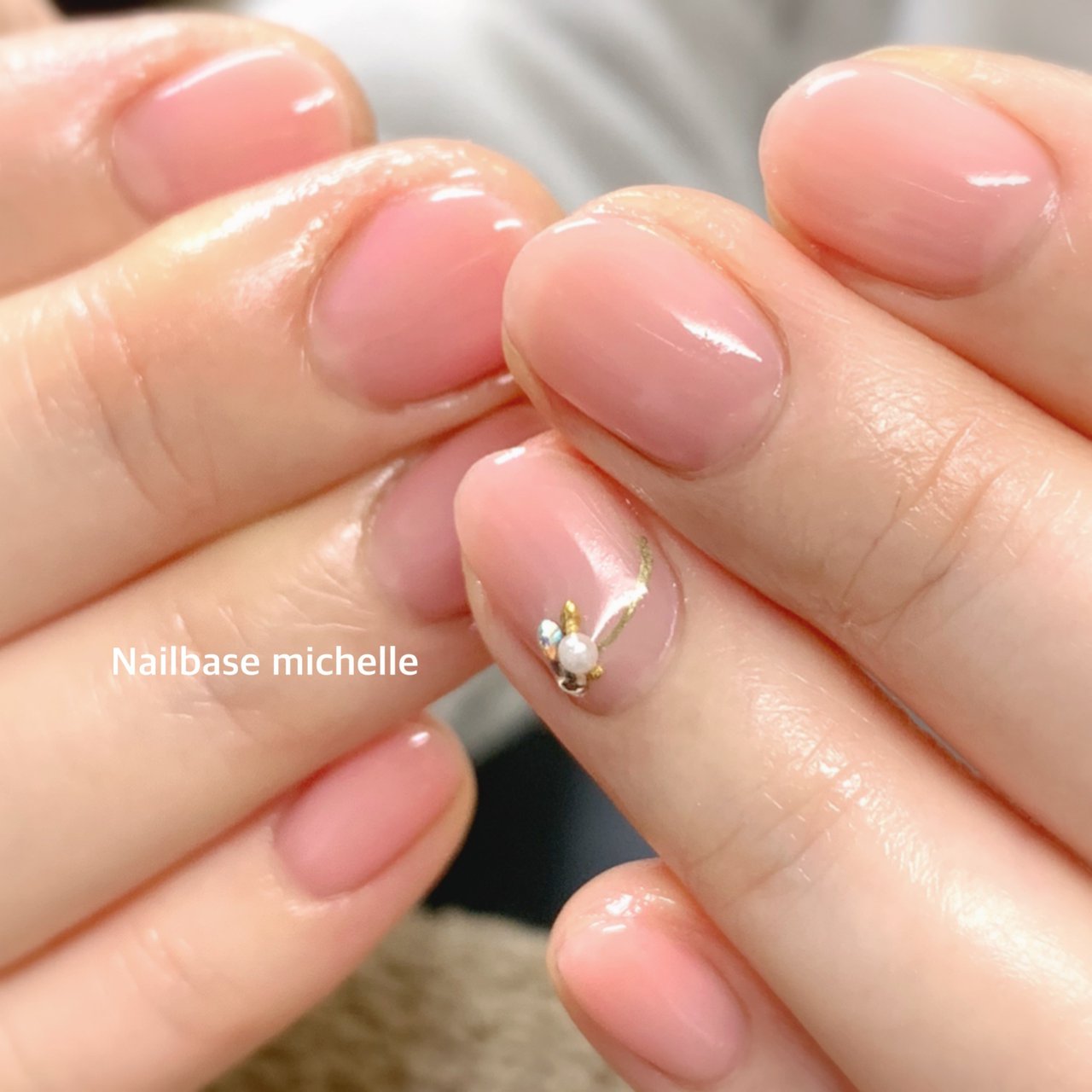 オールシーズン オフィス ハンド シンプル ショート Nailbasemichelleのネイルデザイン No ネイルブック