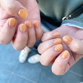 オレンジベージュネイルのネイルデザイン 2ページ目 ネイルブック