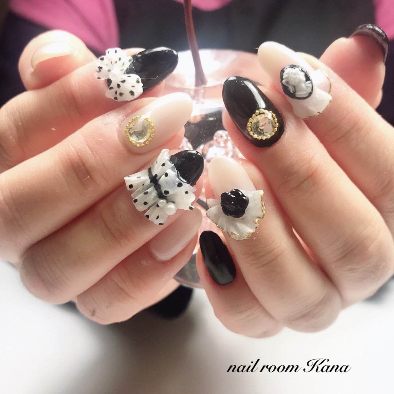 オールシーズン ハンド ワンカラー 3d リボン Nail Room Kanaのネイルデザイン No ネイルブック