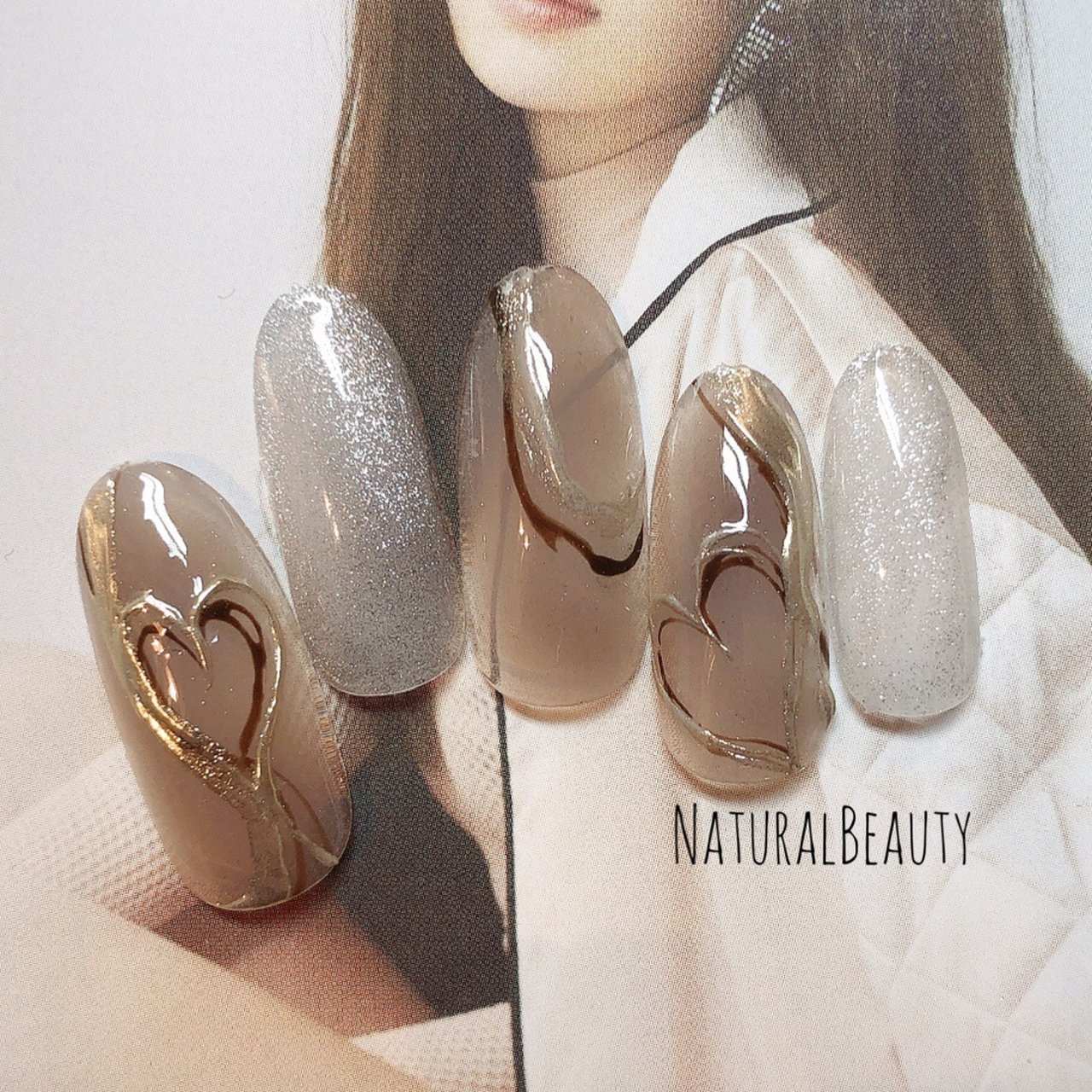 バレンタイン/ハンド/ハート/ミラー/ミディアム - naturalbeautyの 