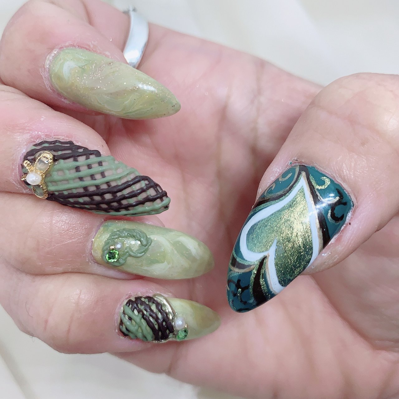 バレンタイン ハンド 3d ニュアンス プッチ Nail Salon Lotus ゆかのネイルデザイン No ネイルブック