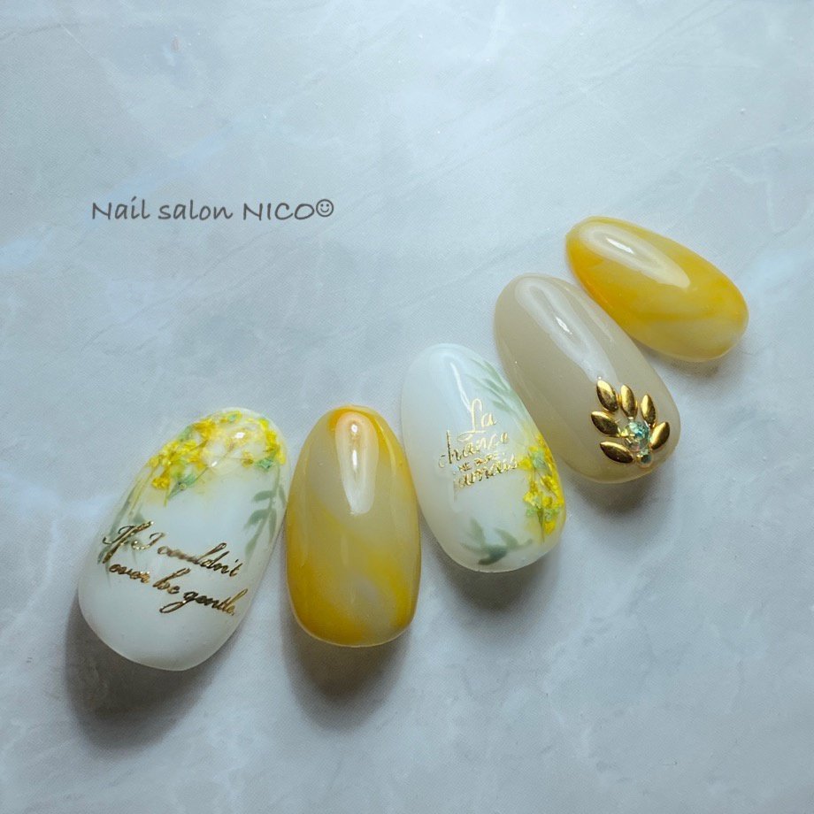 春 オフィス デート 女子会 ネイルチップ Nail Salon Nico のネイルデザイン No ネイルブック