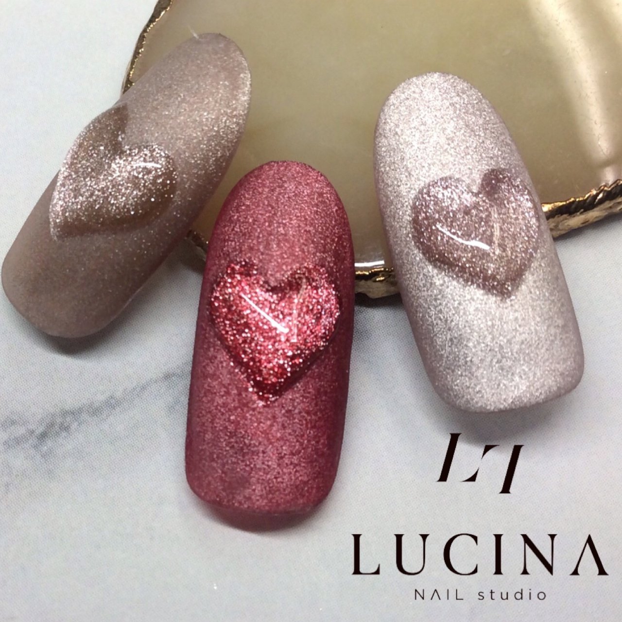 オールシーズン バレンタイン ブライダル デート ハンド Nailstudio Lucinaのネイルデザイン No ネイルブック